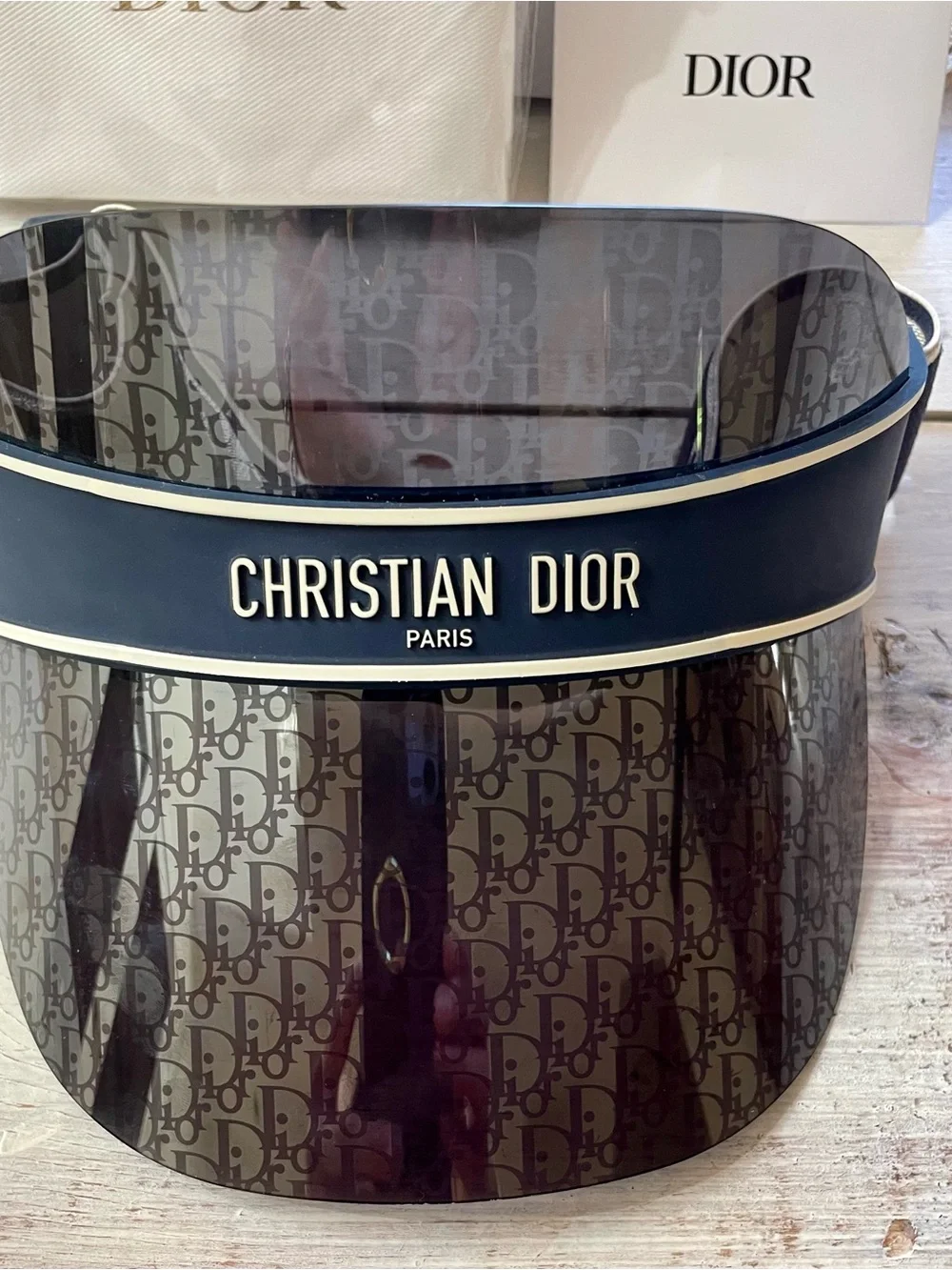 Dior Navy Visor - Picture 3 of 5